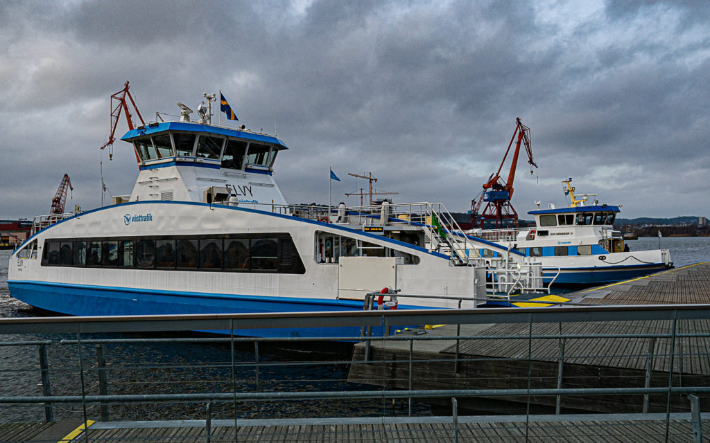 ÖPNV Schiffe an der Stenpiren in Göteborg